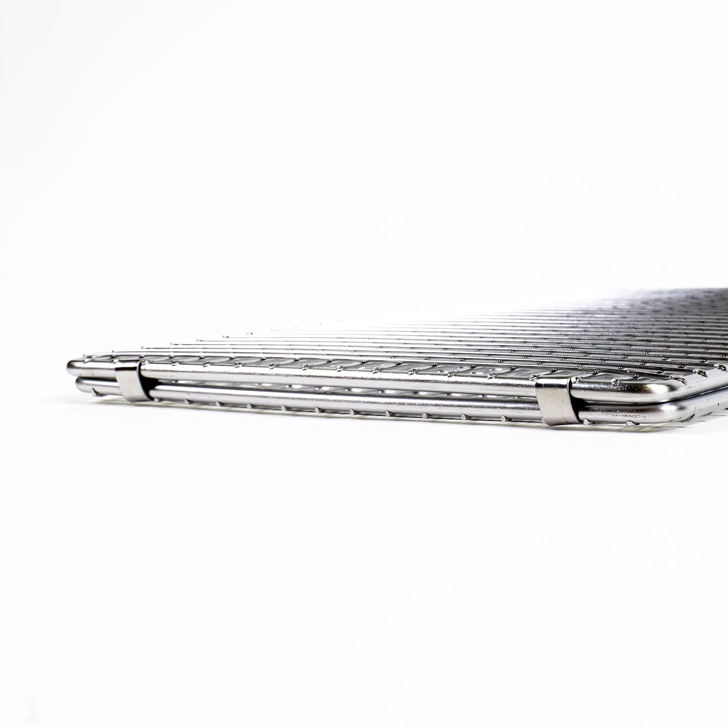 Kasai dobbel grillkurv i rustfritt stål 30 x 20 cm