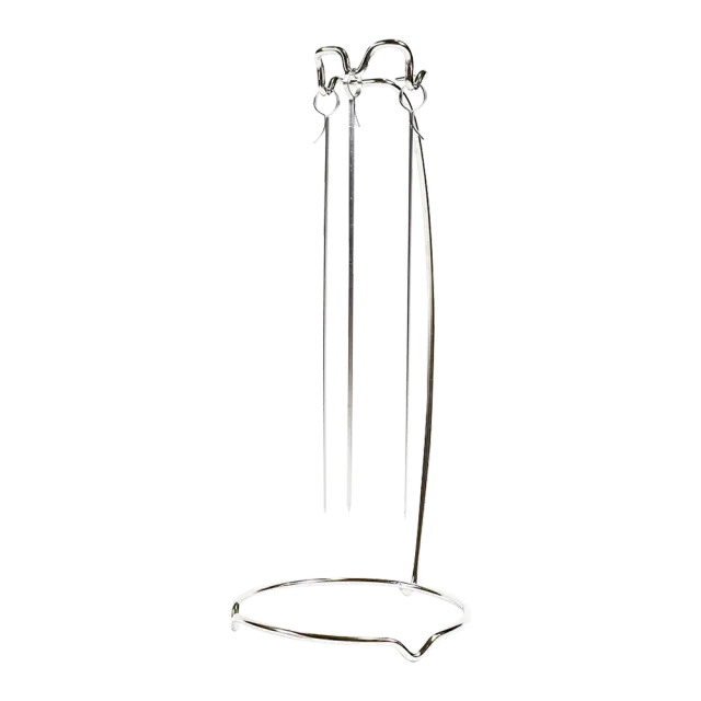 Kasai Stainless Steel 3-Skewer Grilling Rack grillspydstativ 3 spyd rustfritt stål