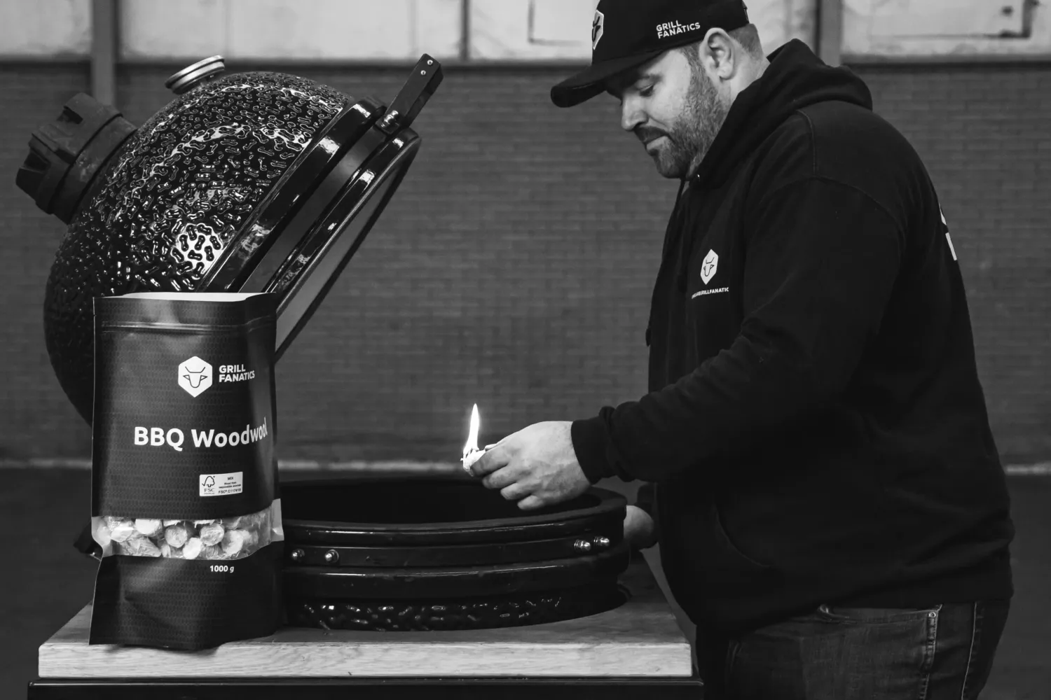 Grill Fanatics Houtwol opptenningsull 325 g luktfri