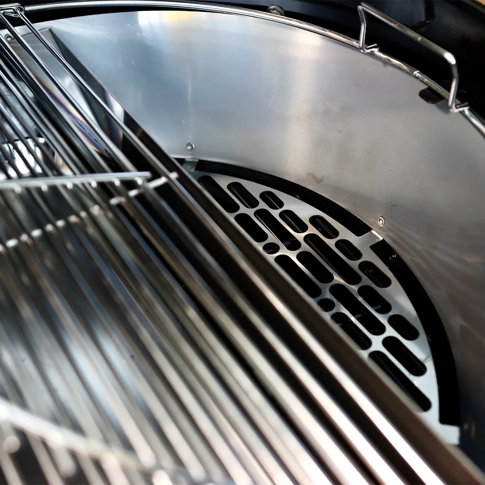 SnS Grills Slow ’N Sear Deluxe Silver Bundle til 22-tommers kullgrill
