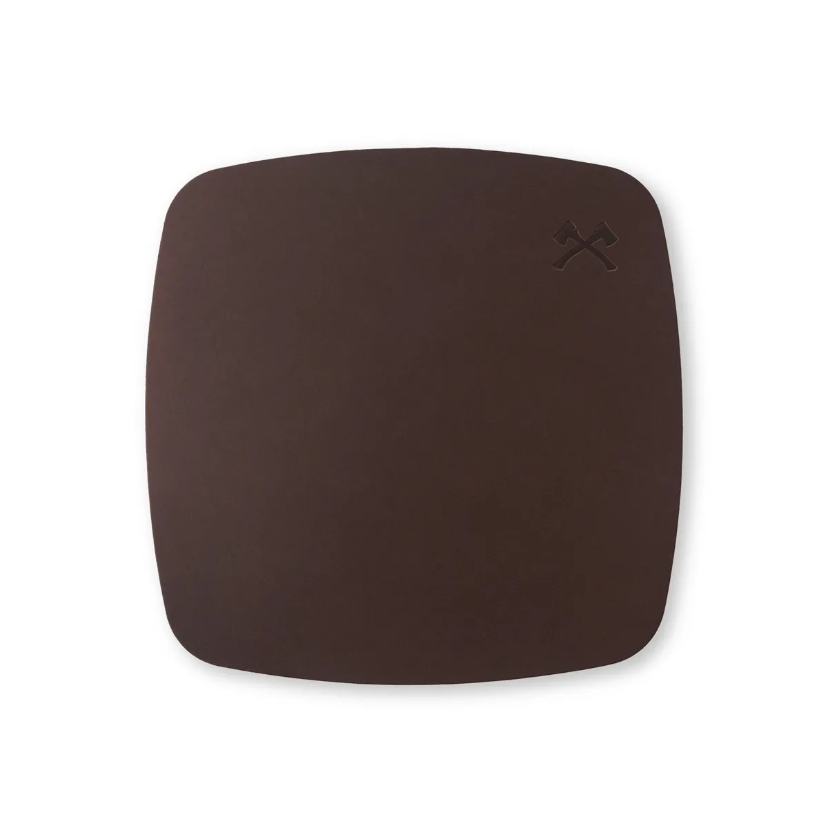 SMOKAI Leather Mat skinnmatte brun 25 x 25 cm fullnarvet skinn