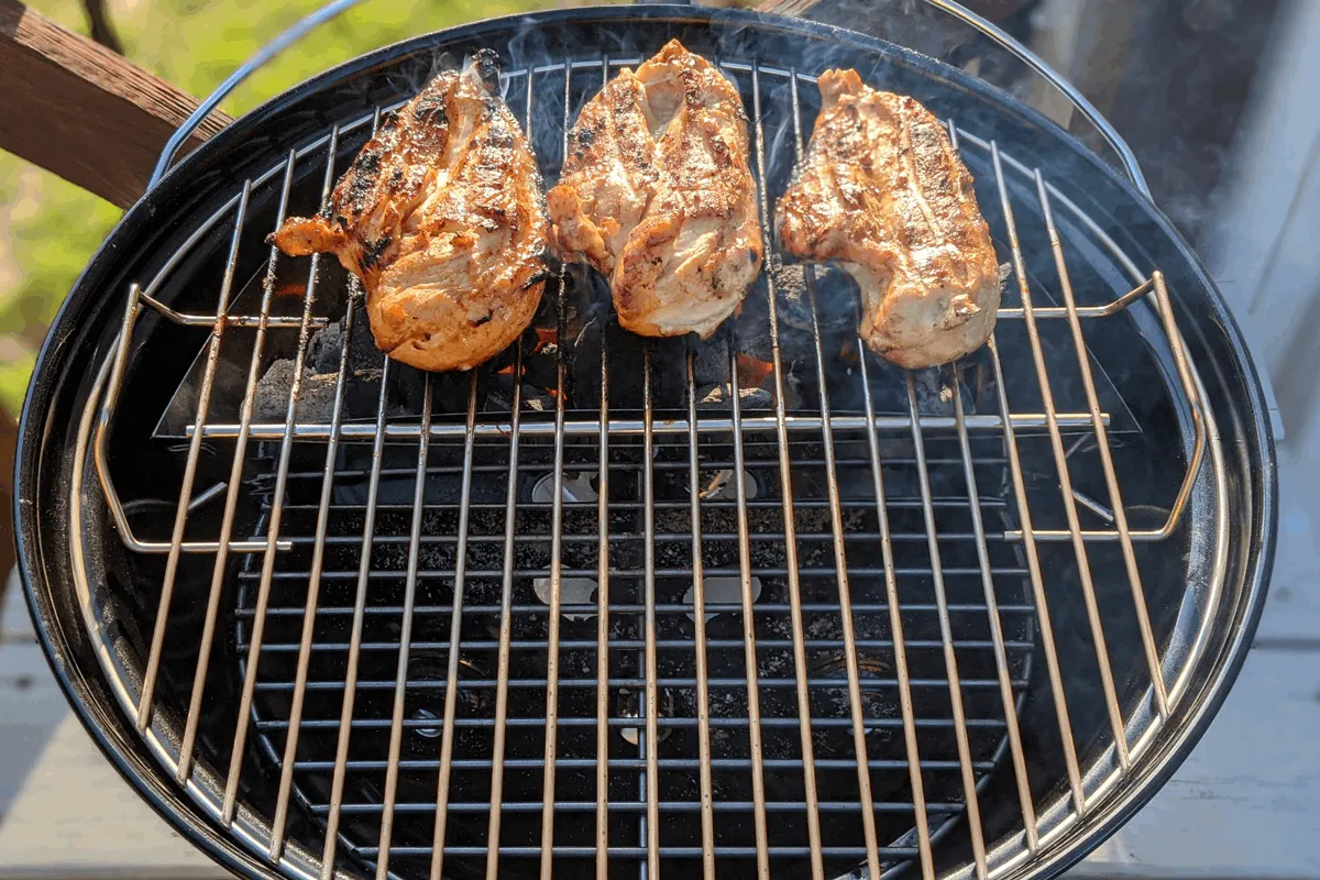 SnS Grills Slow 'N Sear 18 inch kullkurv i rustfritt stål