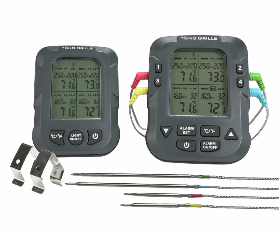SnS Grills SnS-500 Digital Thermometer grilltermometer 4 prober