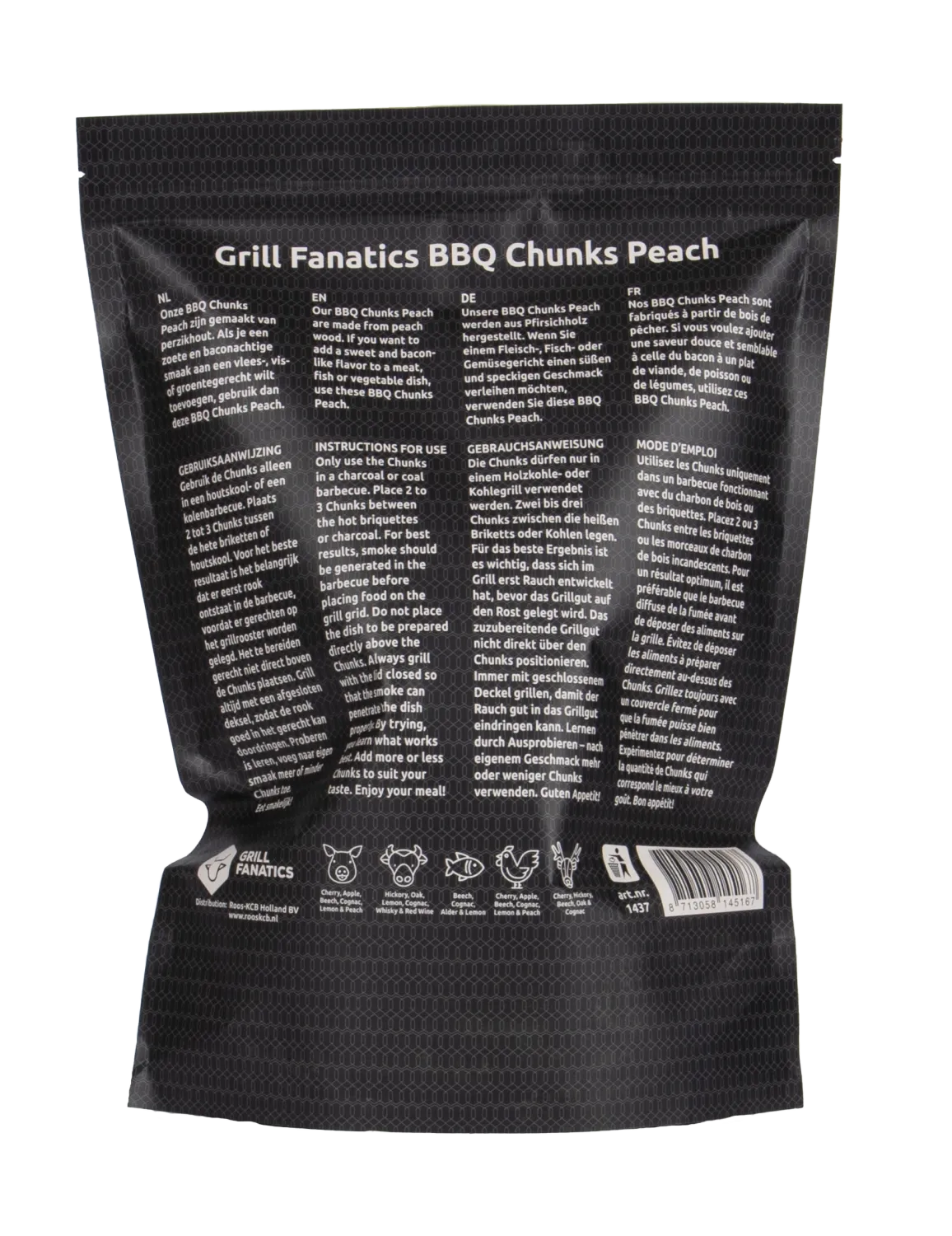 Grill Fanatics BBQ Chunks fersken røykchunks søt røyksmak