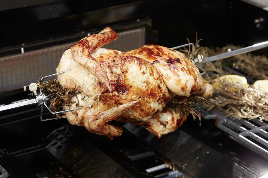 Barbecook grillspydsett til gassgrill med 2 spydgafler