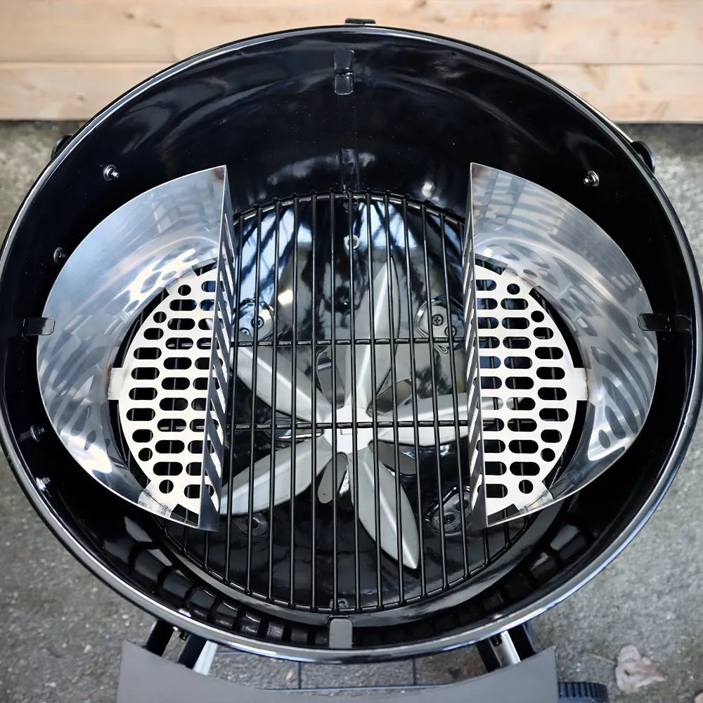 SnS Grills Slow 'N Sear FireBaskets+ kullkurv med vannpanne