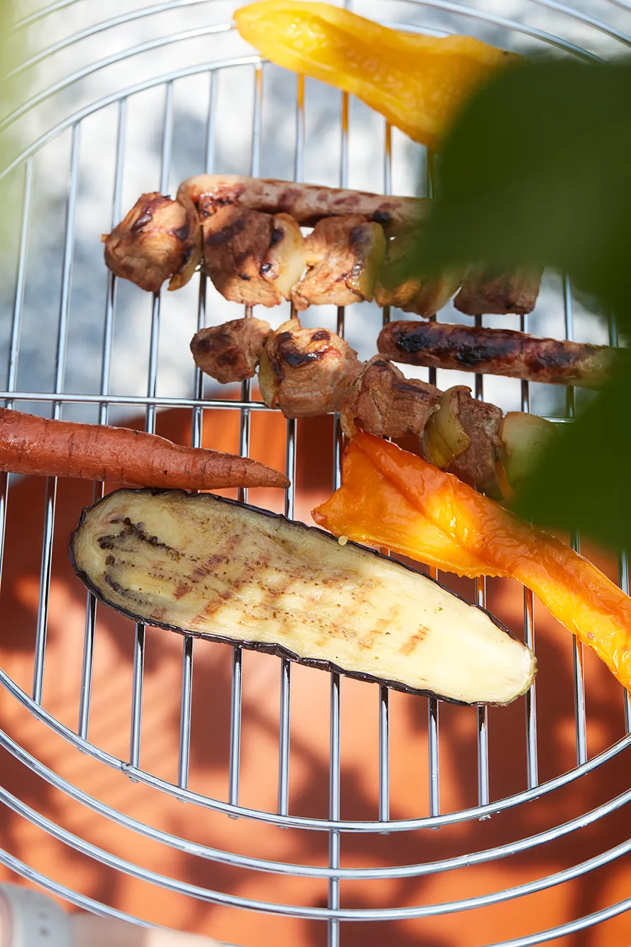 Barbecook justerbar rund grillrist i krom