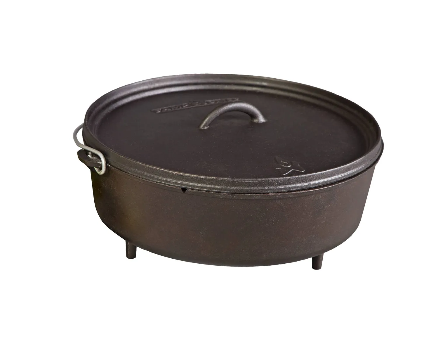 Camp Chef Classic Dutch Oven 14 støpejernsgryte forhåndsbehandlet