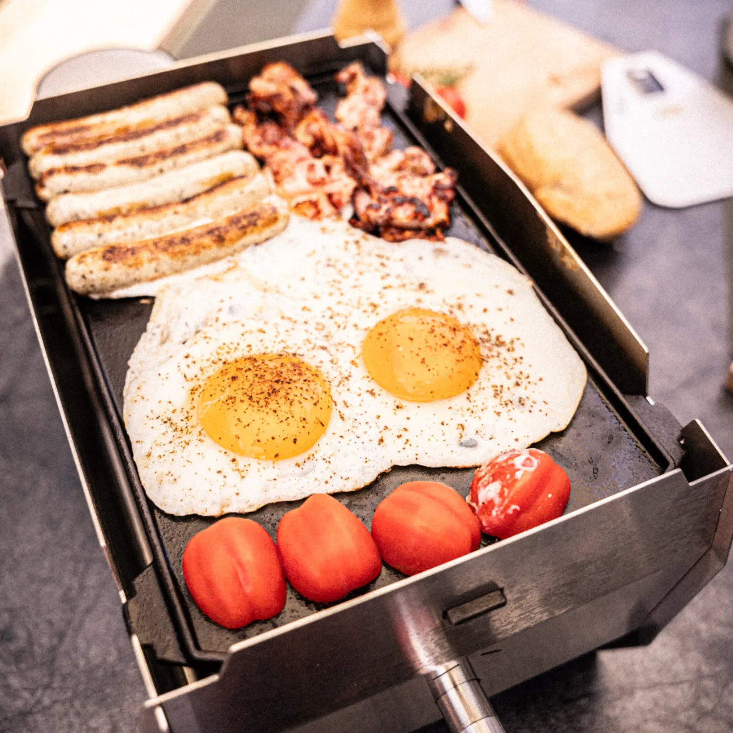 SKOTTI KAST grillplate i støpejern vendbar