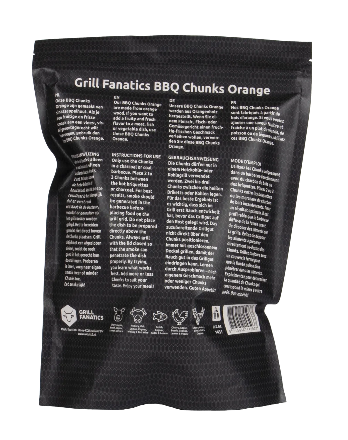 Grill Fanatics BBQ Chunks appelsin røykchunks