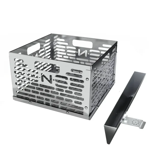 SnS Grills Slow 'N Sear Offset Smoker kullkurv med vannvegg