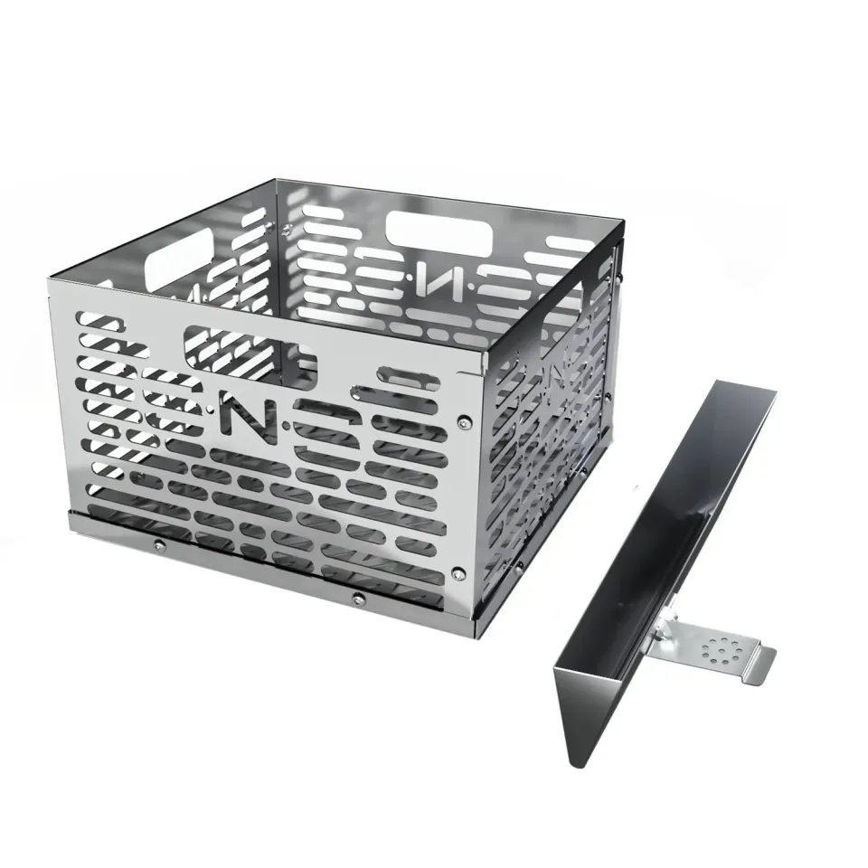 SnS Grills Slow 'N Sear Offset Smoker kullkurv med vannvegg
