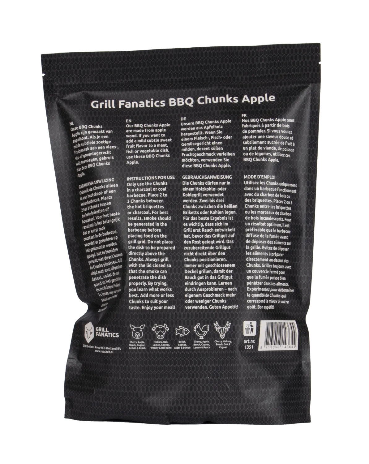 Grill Fanatics BBQ Chunks appel røykchunks av epletre