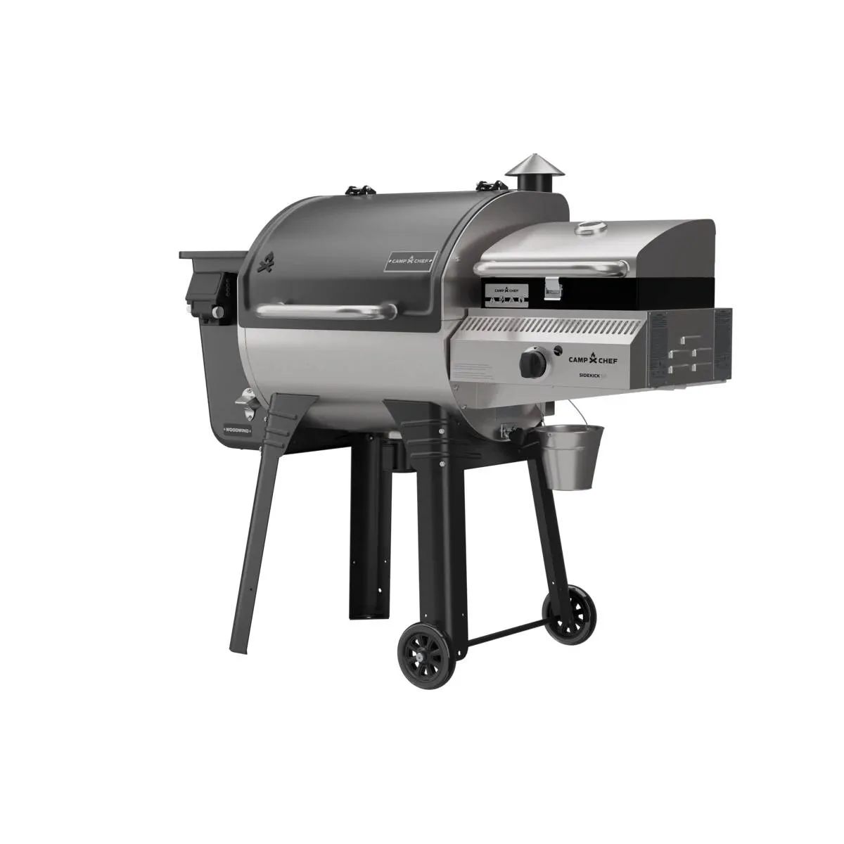 Camp Chef Woodwind 24 pelletgrill Sidekick Sear, Side Shelf