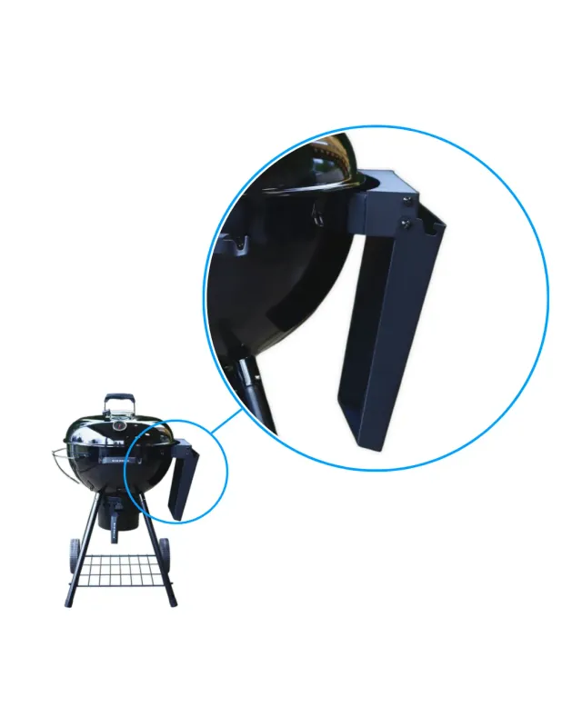 SnS Grills Black Edition Kettle sidehylle til 22-tommers grill