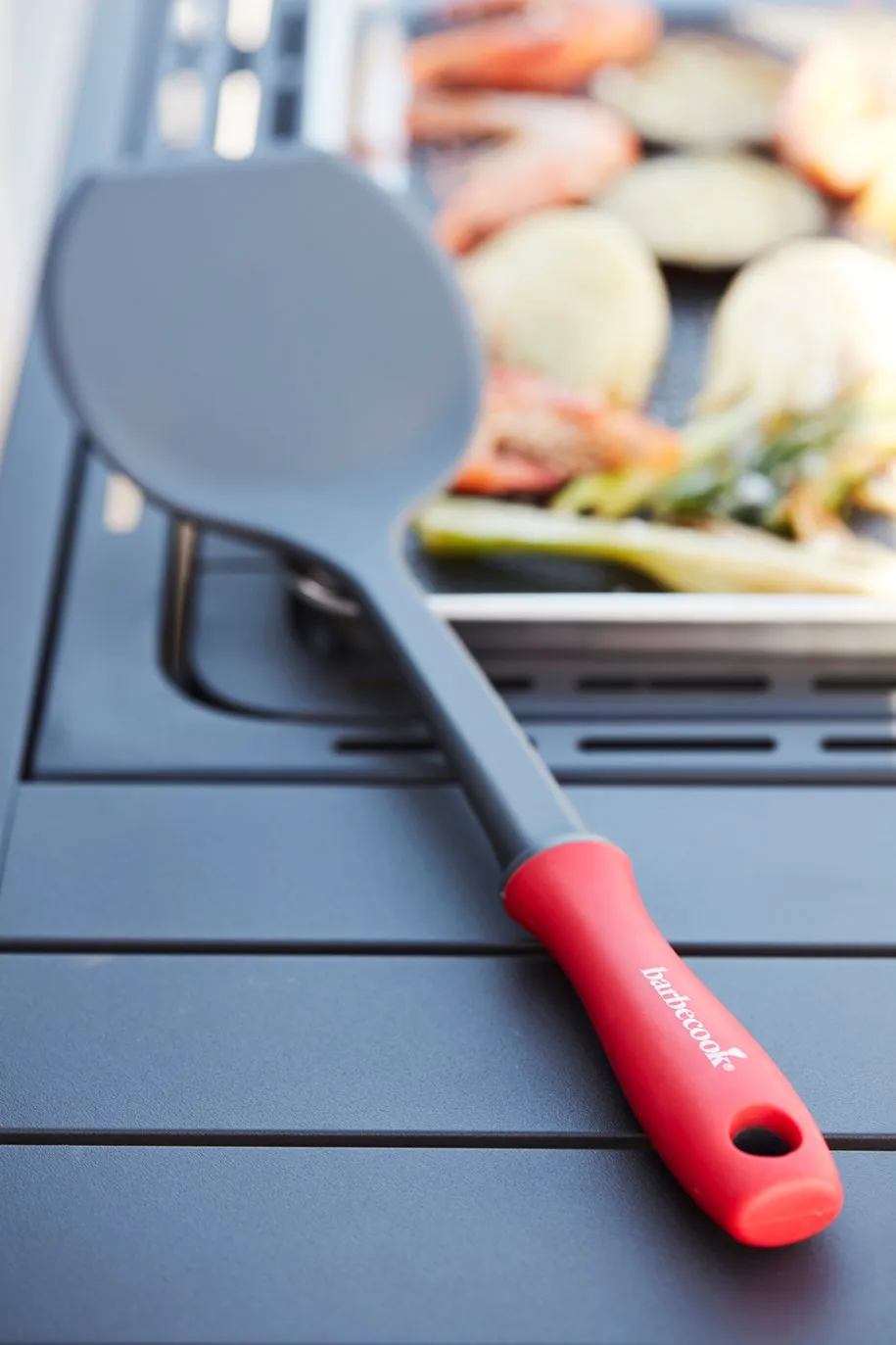 Barbecook nylon stekespade til plancha, rød