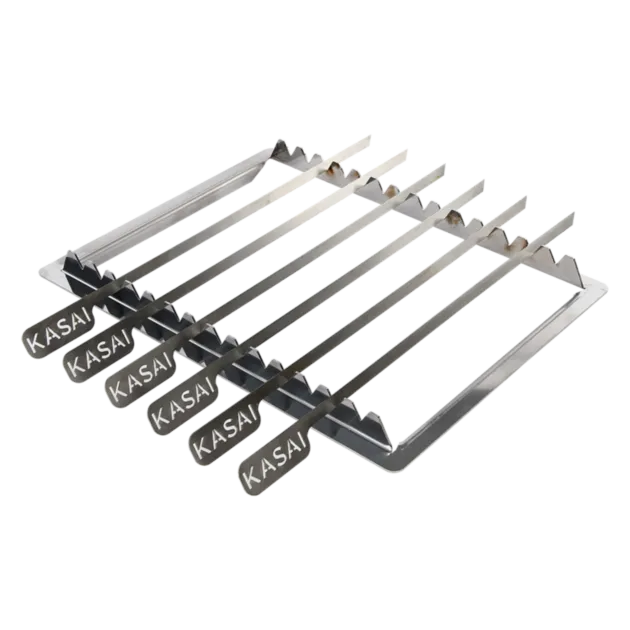 Kasai Konro Skewer Rack & Skewers grillspydstativ Nano Kasai