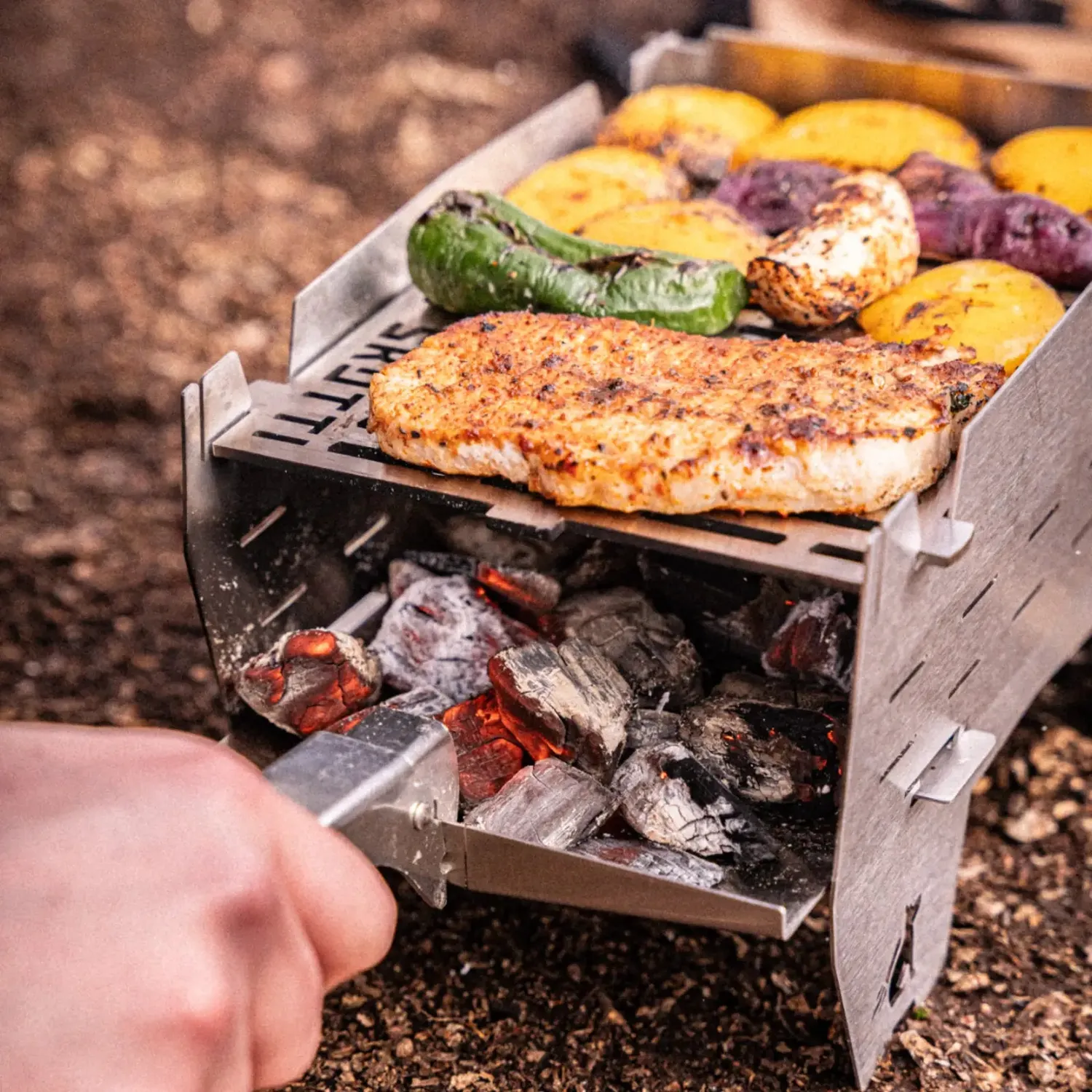 SKOTTI SKOTTI MINI grill ved og kull
