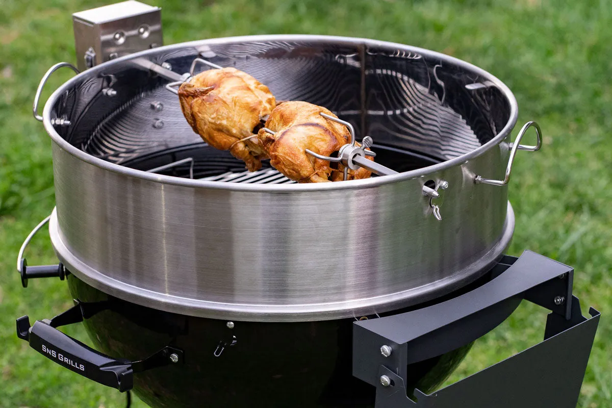 SnS Grills Slow 'N Sear Kettle Ring Rotisserie Kit rotisseri 22 tommer