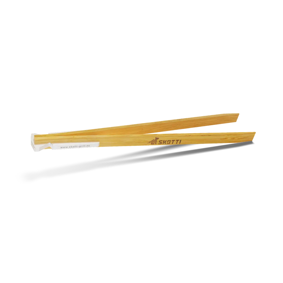 SKOTTI TONGS grilltang i tre og aluminium
