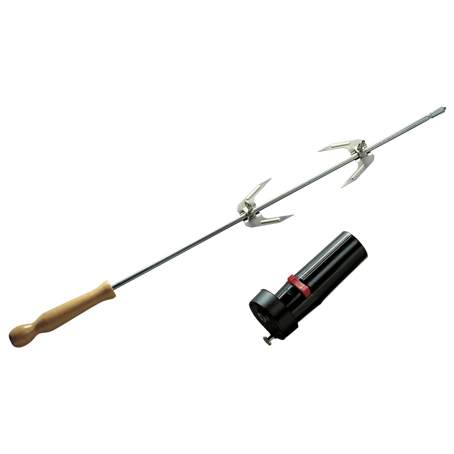 Barbecook grillspyd med 2 gafler og motor til kullgrill