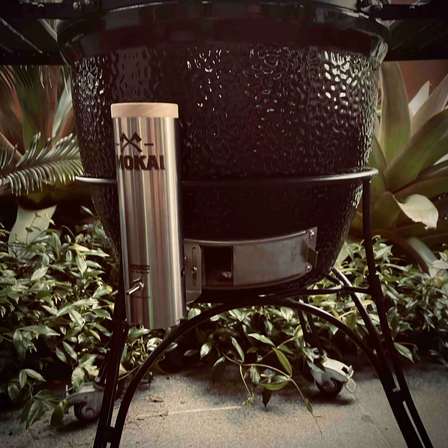 SMOKAI Classic Kamado-adapter for 1L røykenerator, rustfritt stål