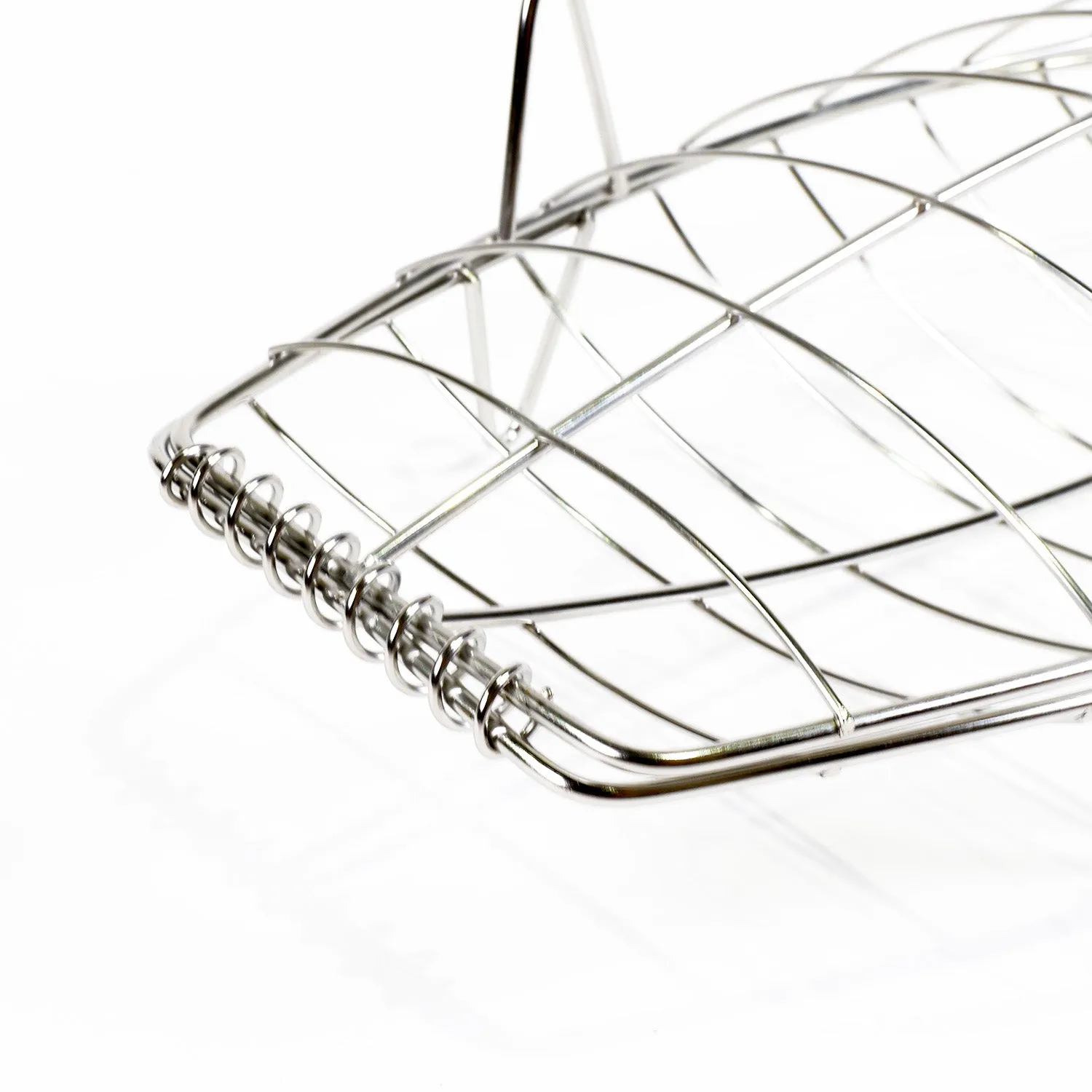 Kasai Stainless Steel Fish Grilling Basket fiskekurv 42 x 16 cm rustfritt stål