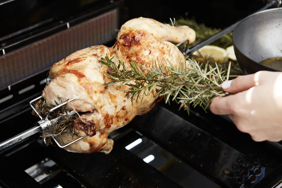 Barbecook grillspydsett til gassgrill med 2 spydgafler