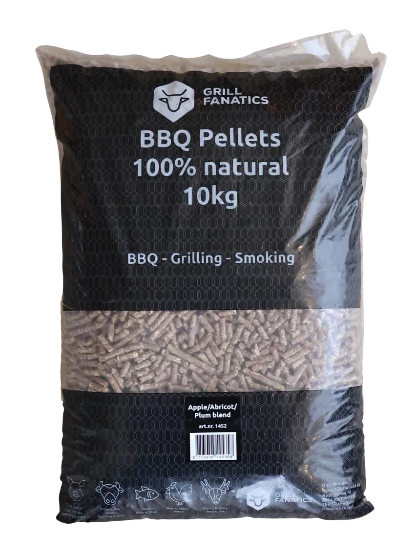 Grill Fanatics BBQ pellets eple plomme aprikos fruktblanding