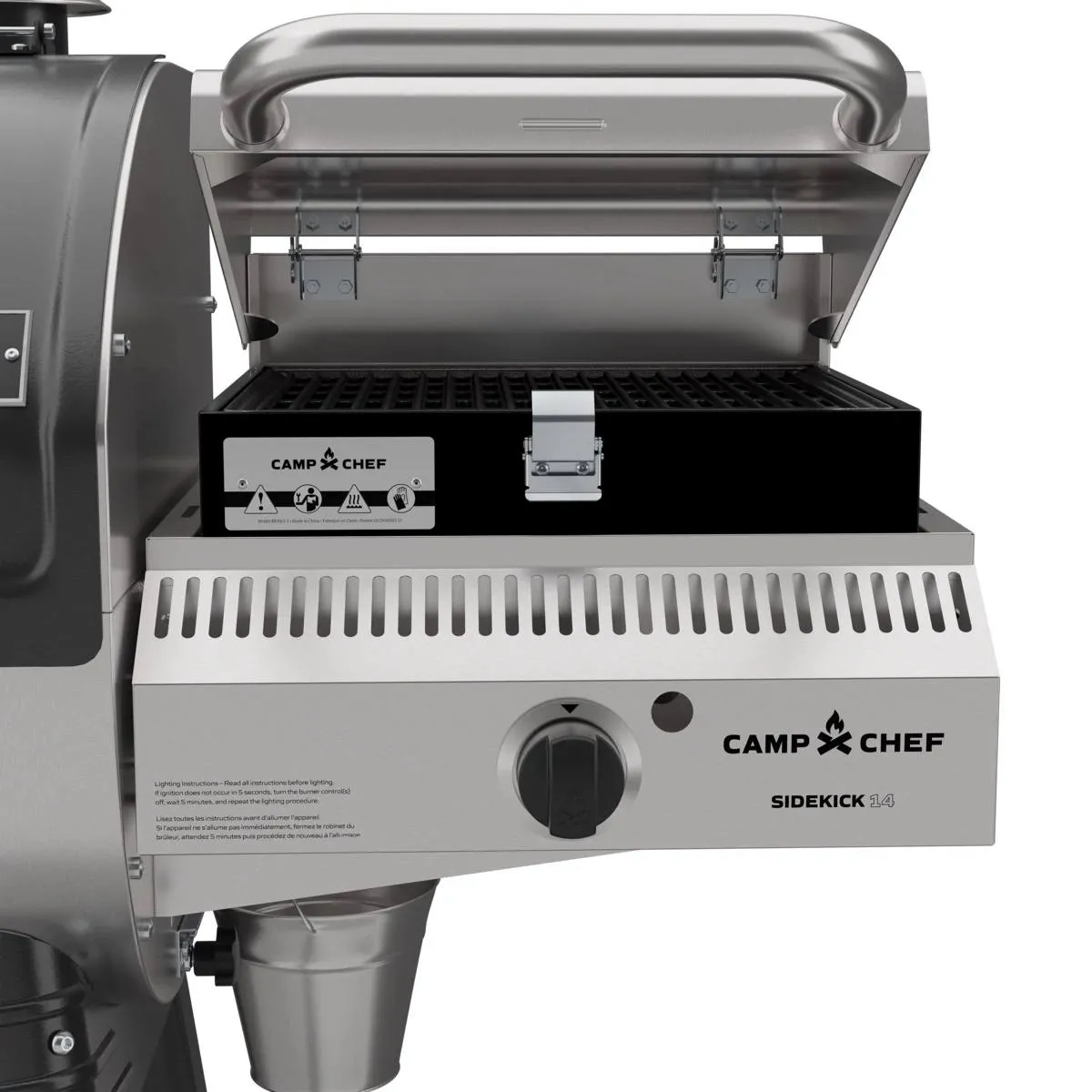 Camp Chef Woodwind 24 pelletgrill Sidekick Sear, Side Shelf