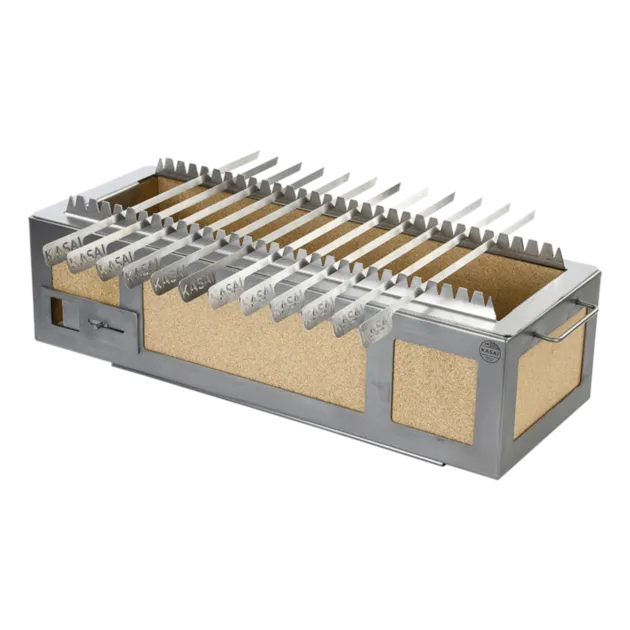 Kasai Konro Grill Skewer Edition konrogrill valgfri størrelse med spydstativ
