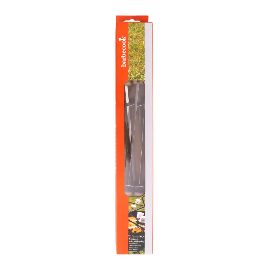 Barbecook grillspyd i FSC-tre, 4 stk.