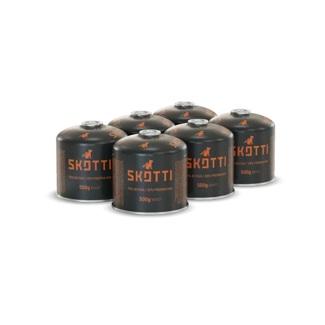 SKOTTI GAS 6ER-PACK gasspatroner 6-pakning
