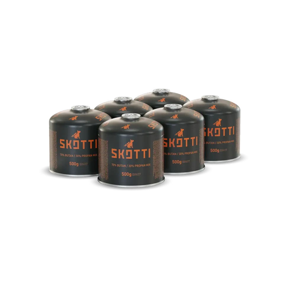 SKOTTI GAS 6ER-PACK gasspatroner 6-pakning