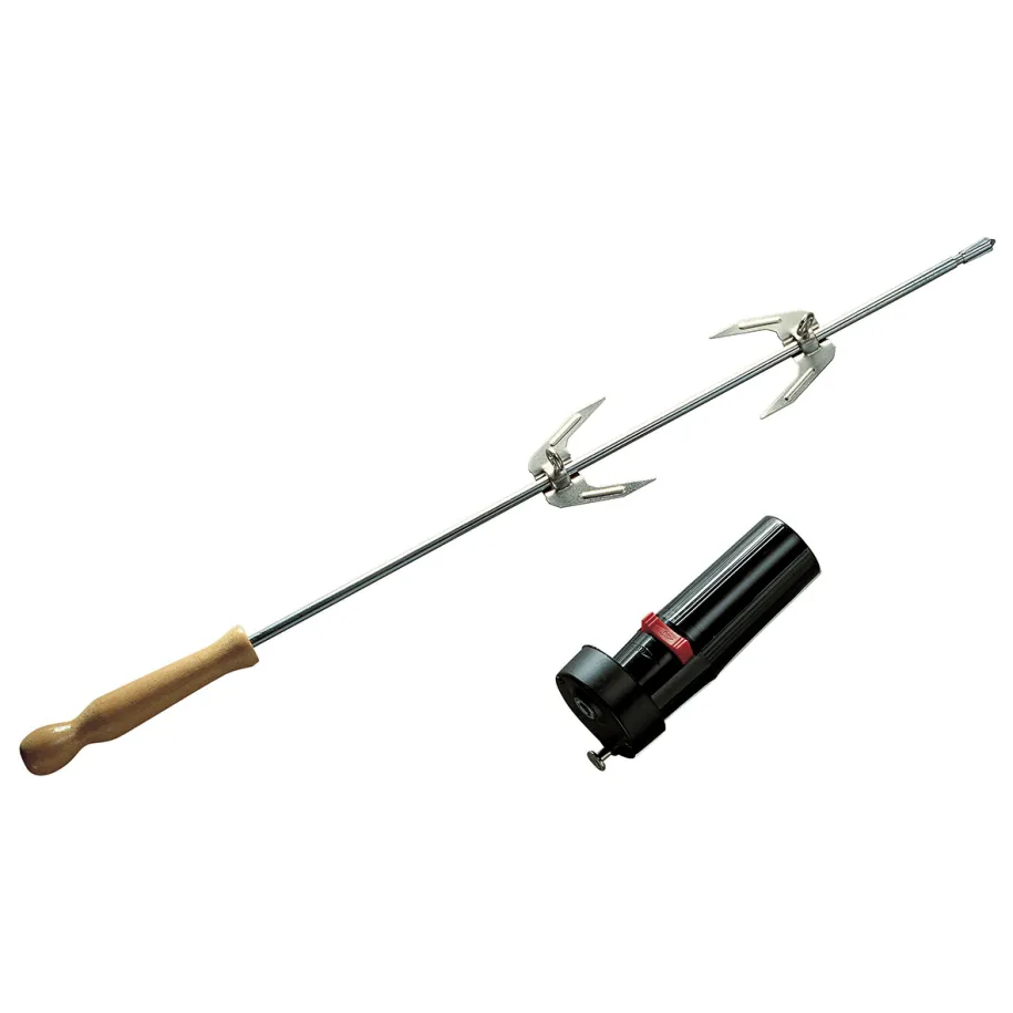 Barbecook grillspyd med 2 gafler og motor til kullgrill