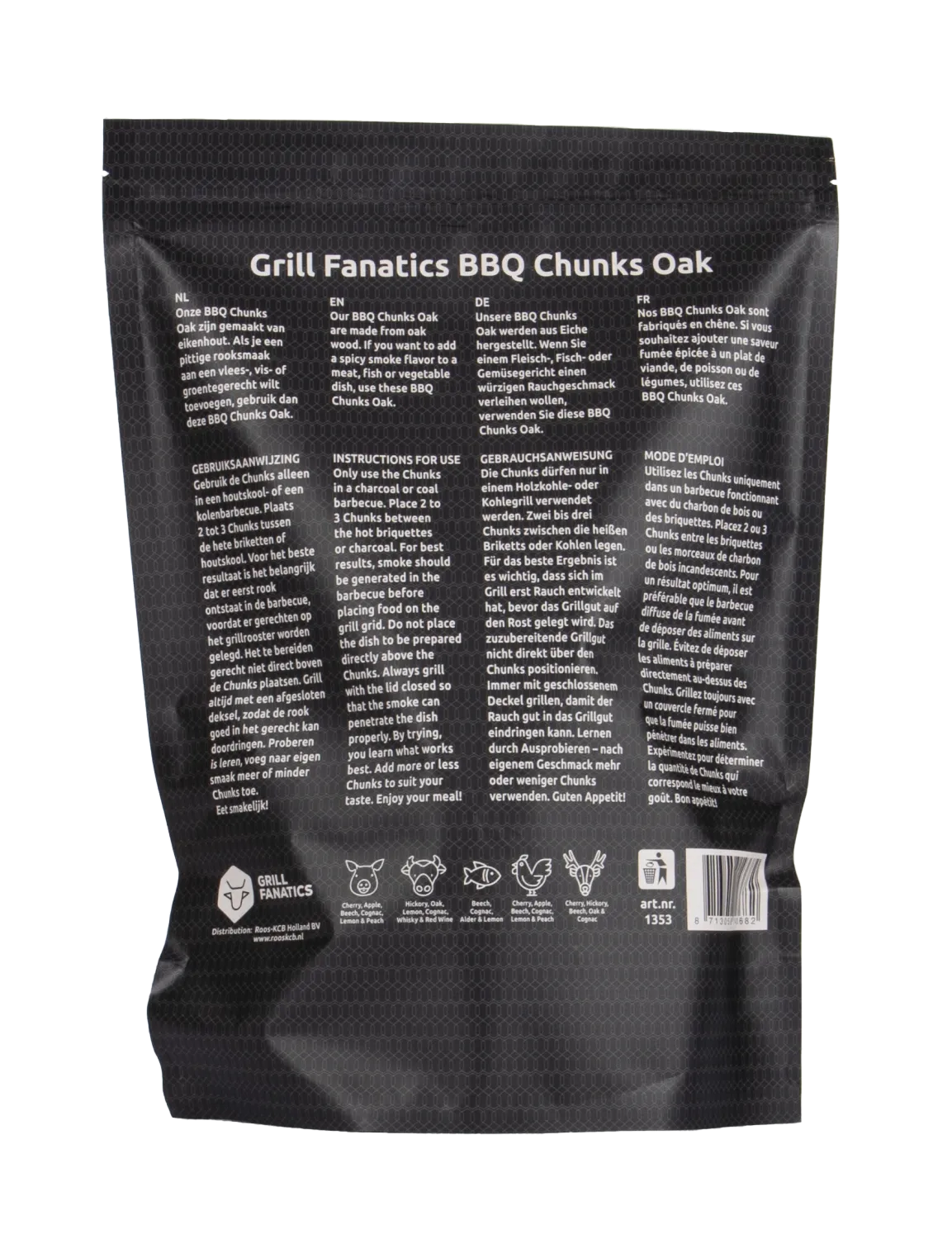Grill Fanatics BBQ Chunks eik røykchunks