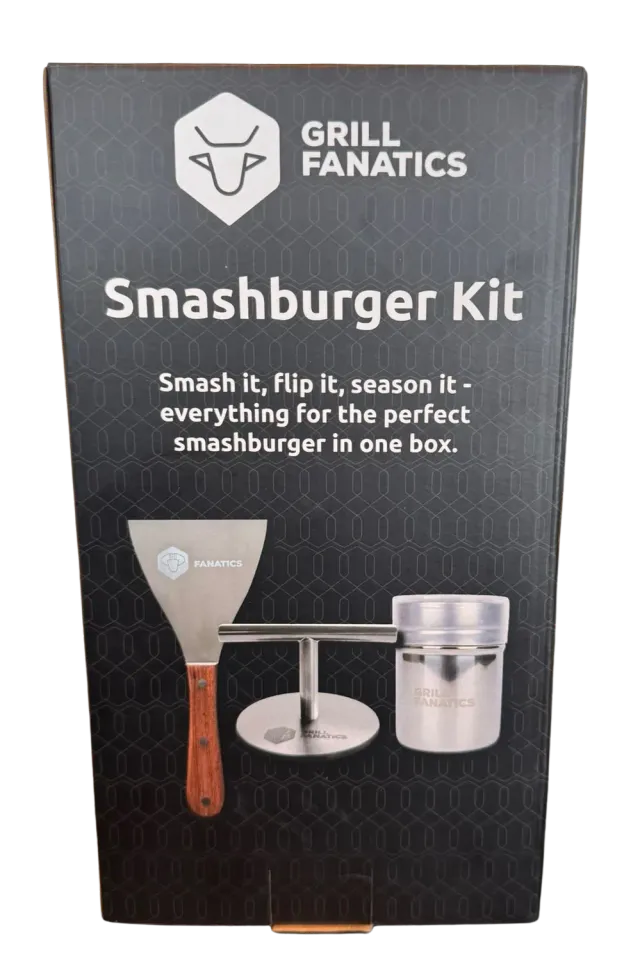 Grill Fanatics Smashburger Kit smashburger-sett med smasher og spatel