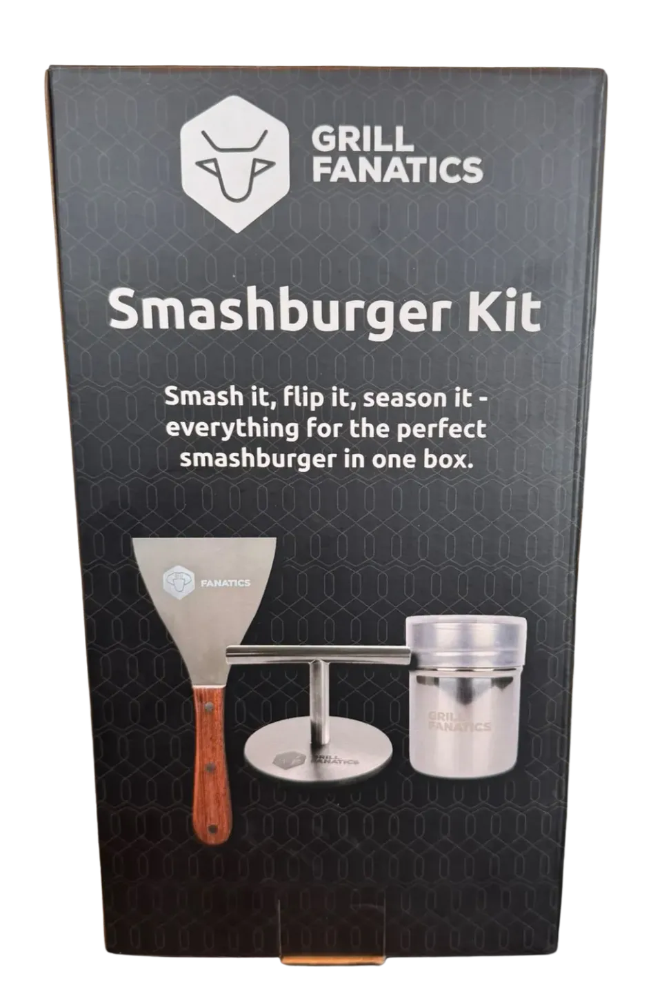 Grill Fanatics Smashburger Kit smashburger-sett med smasher og spatel