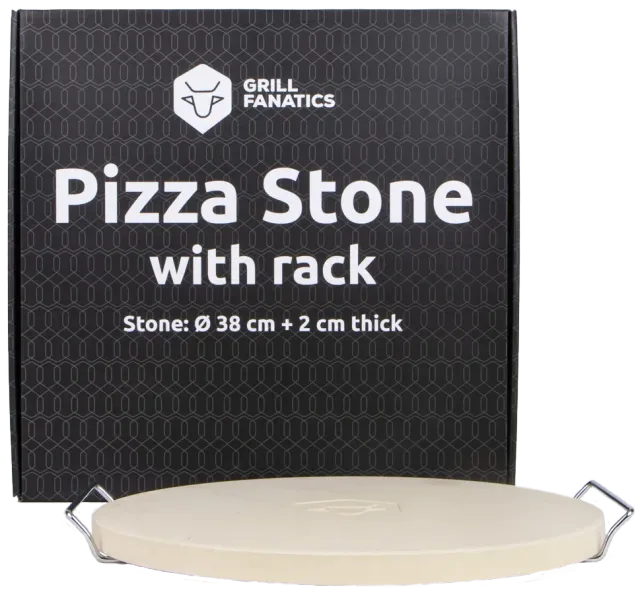 Grill Fanatics Pizzastein 38 cm til grill og kamado cordieritt