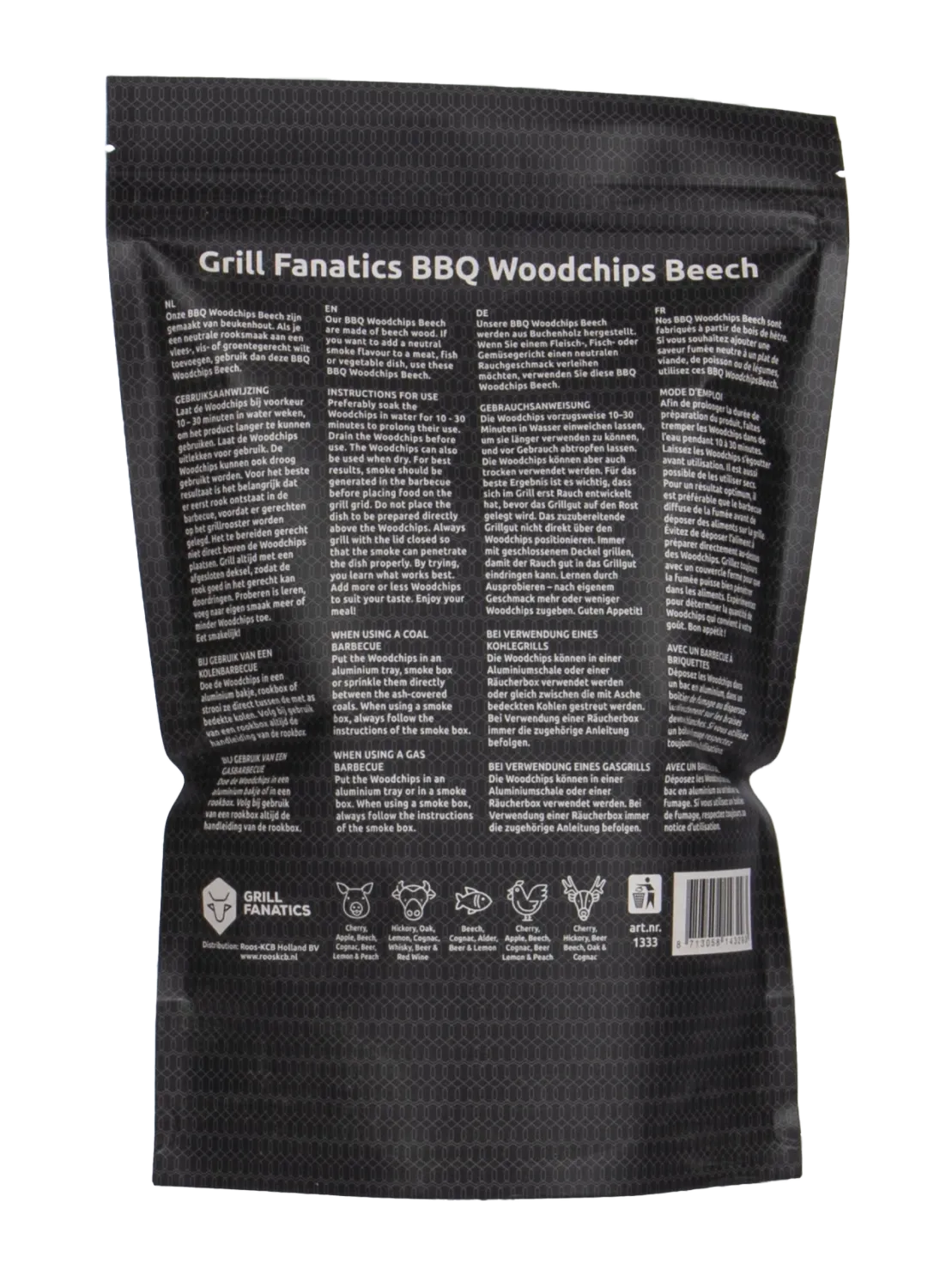 Grill Fanatics BBQ røkspon bøk – mild røyksmak