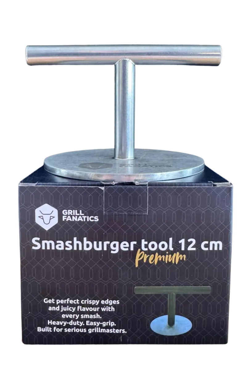 Grill Fanatics Smashburger Tool Premium burgerpresse 12 cm rustfritt stål