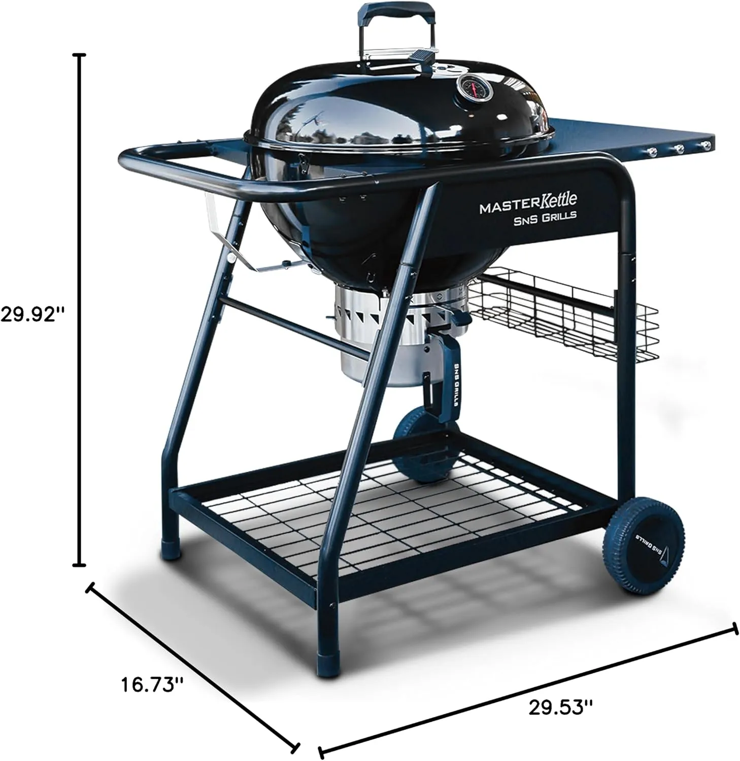 SnS Grills MasterKettle 22” kullgrill med røyker