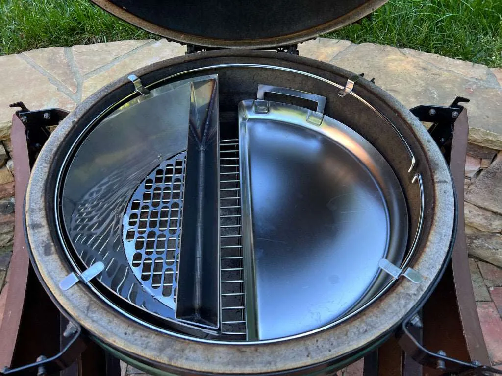 SnS Grills Slow ’N Sear Cooking System for Large Big Green Egg grillinnsats