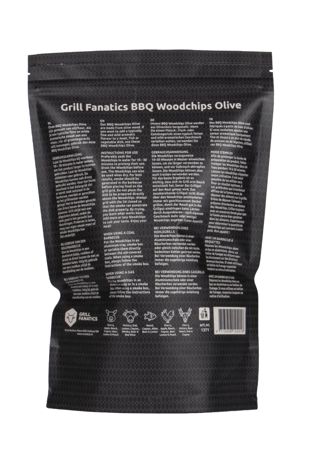 Grill Fanatics BBQ Rooksnippers olijf røykflis oliven