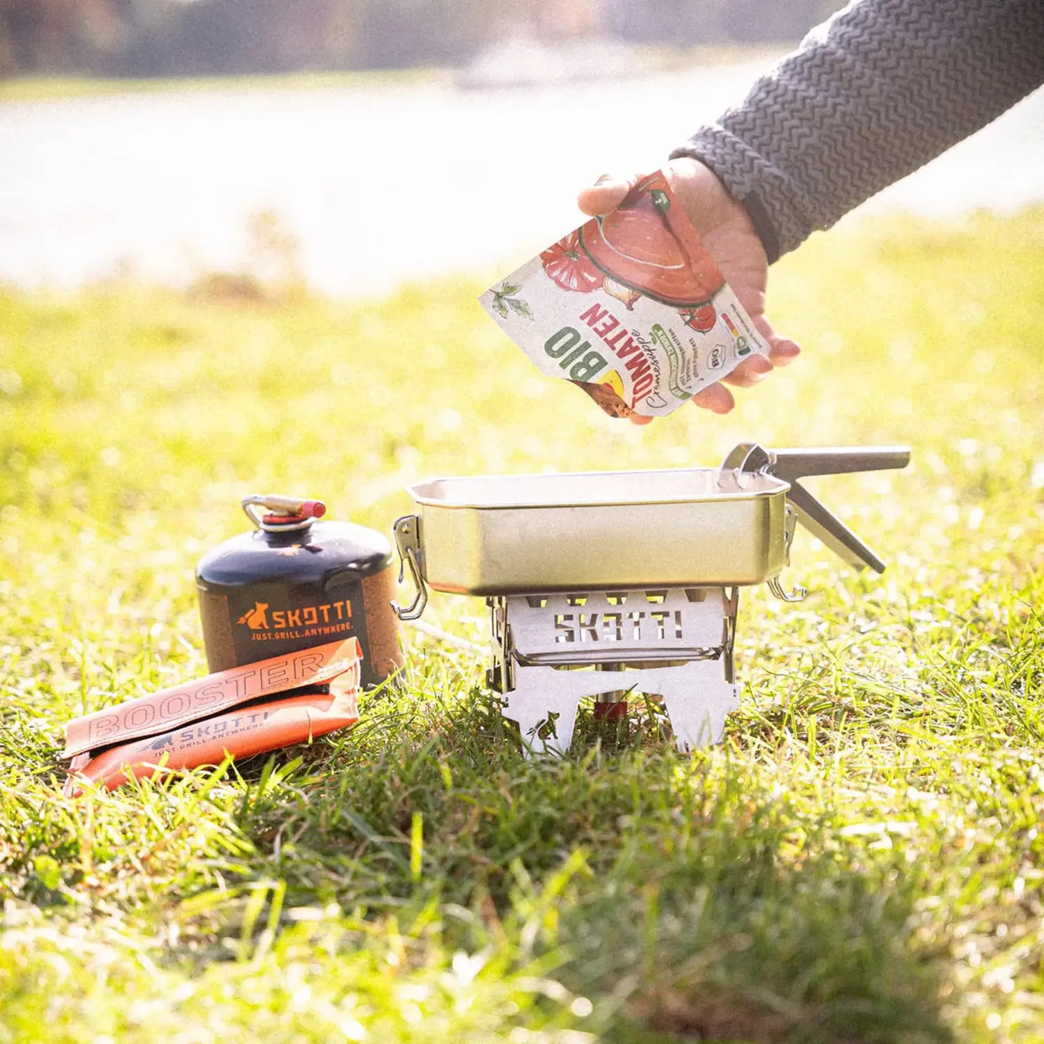 SKOTTI BOOSTER campingkomfyr 2,1 kW sammenleggbar
