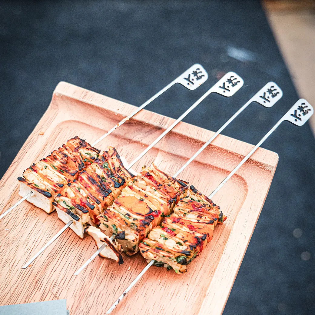 Kasai Hibachi Skewers Pack of 6 grillspyd 6 stk rustfritt stål