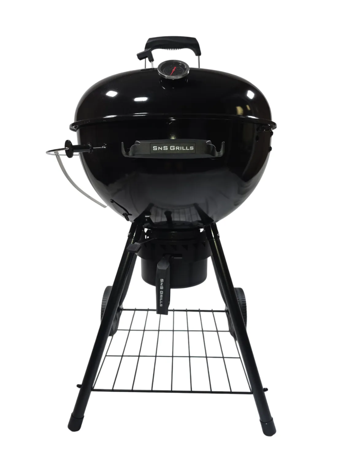 SnS Grills Slow ’N Sear Black Edition 22” Charcoal Kettle Grill kullgrill