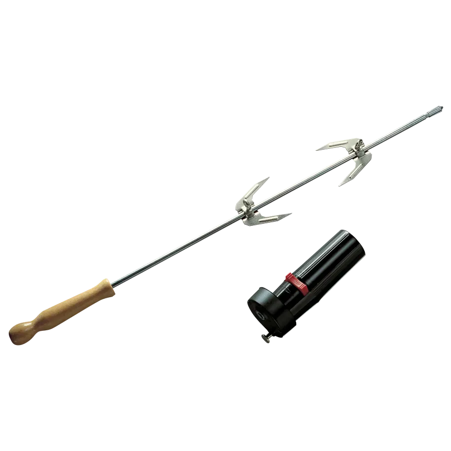 Barbecook grillspyd med 2 gafler og motor til kullgrill