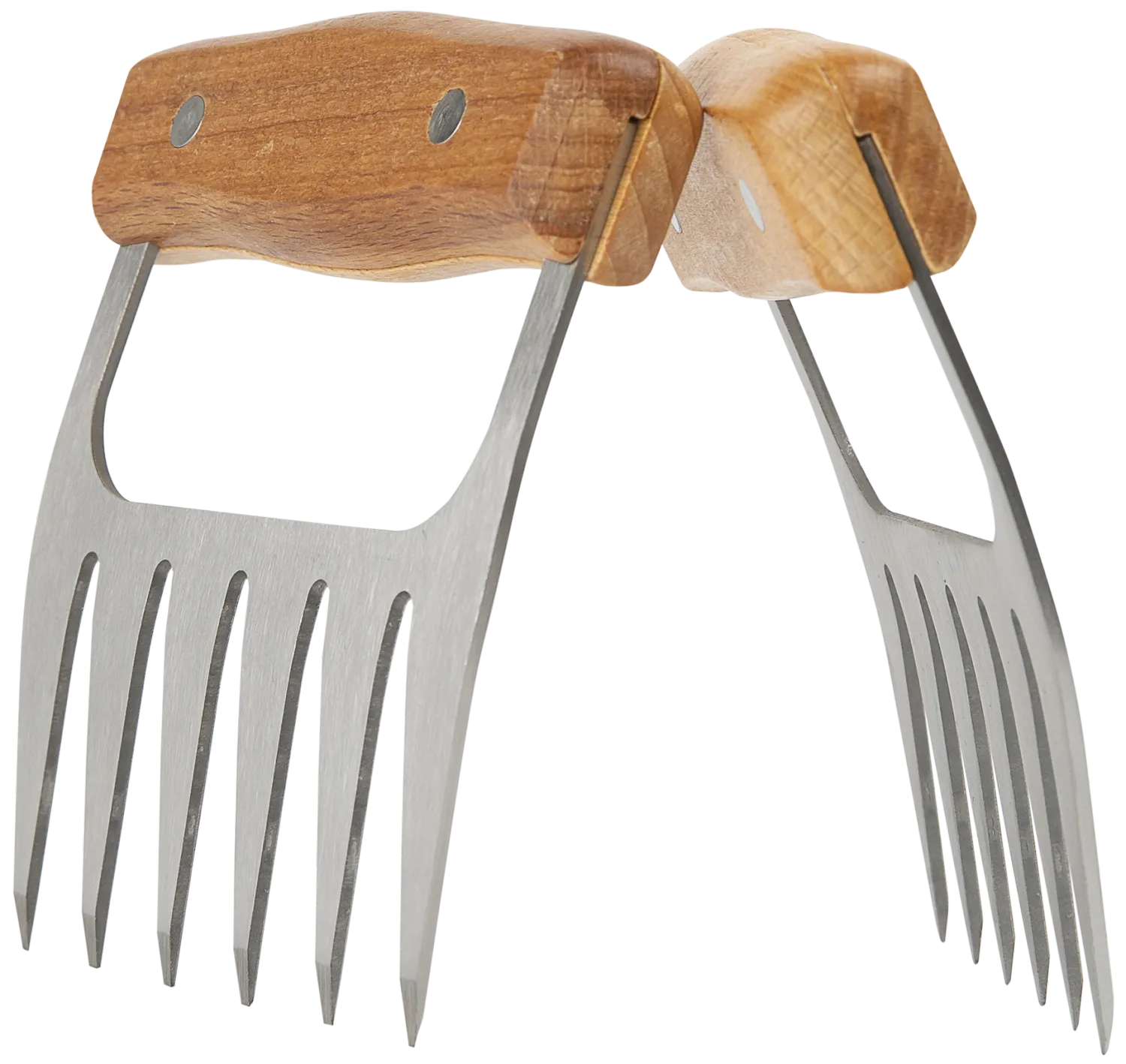 Grill Fanatics kjøttklør – rustfritt stål og tre