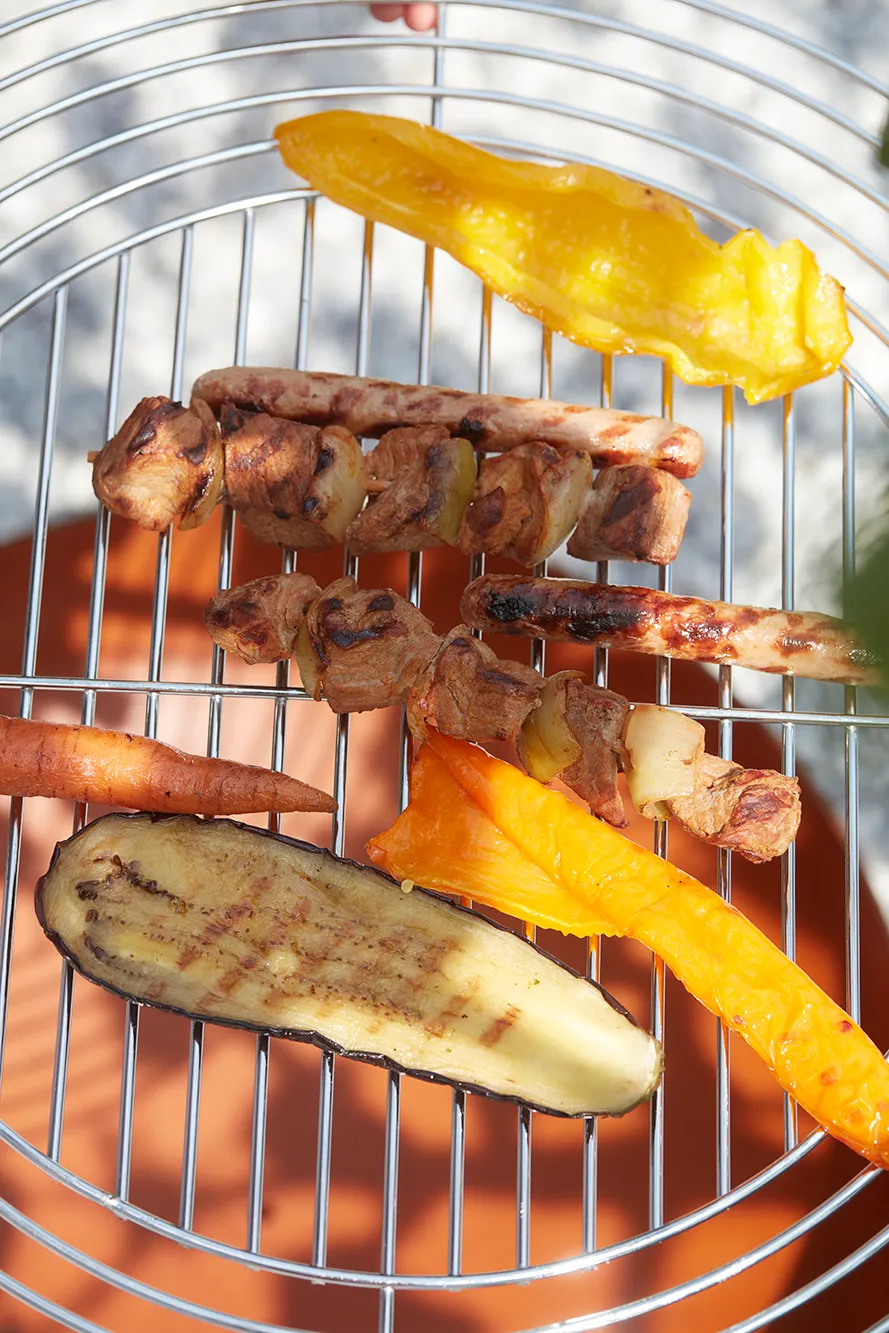 Barbecook justerbar rund grillrist i krom